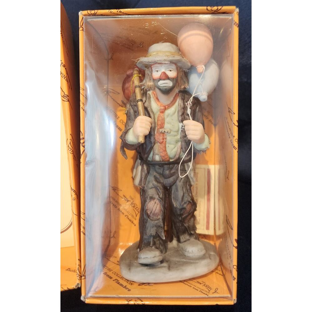 New in Box Emmett Kelly Jr.  Balloons for Sale  Figurine By Flambro,